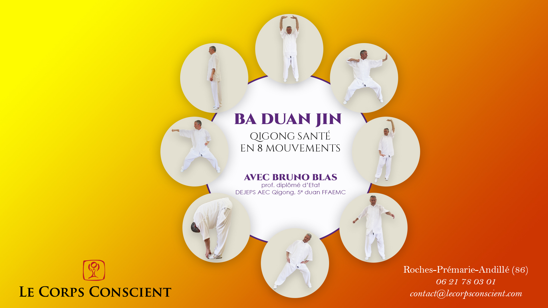 Vid&eacute;o des Ba Duan Jin